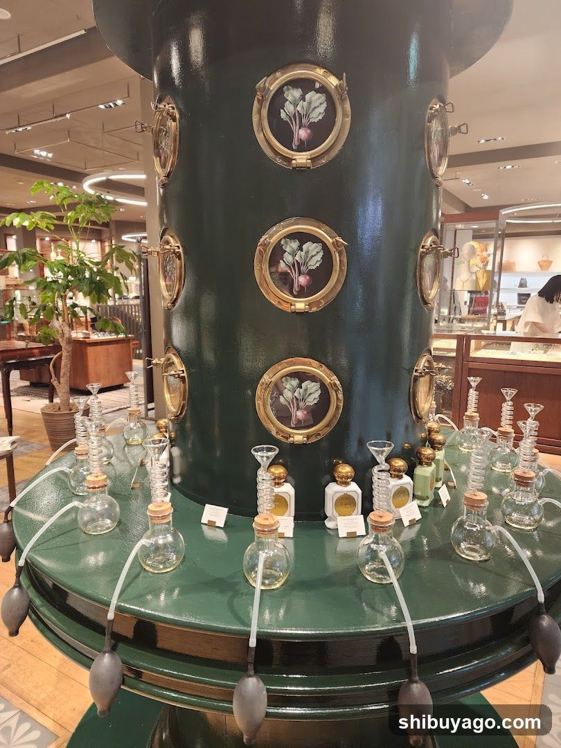 Exhibition Display with Perfume Bottles