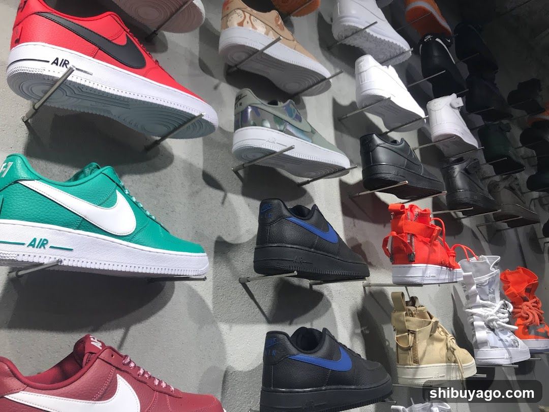 Nike Air Force 1 Display Wall