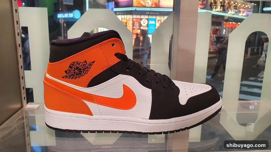 Air Jordan High Mid Shoe Display