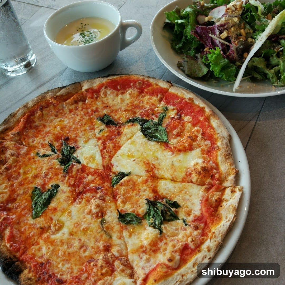 Pizza and Salad Meal