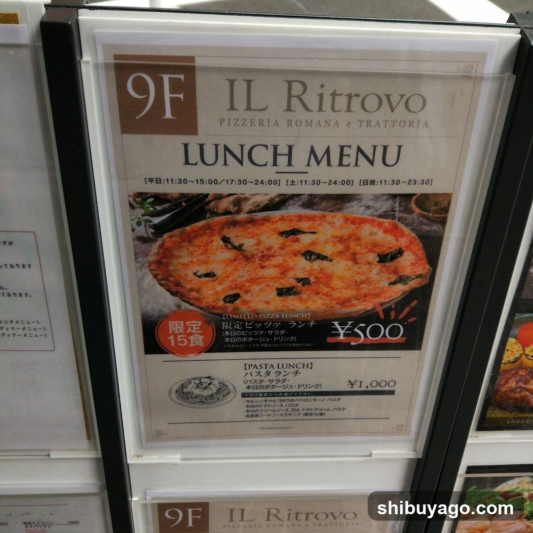 IL Ritrovo Lunch Menu