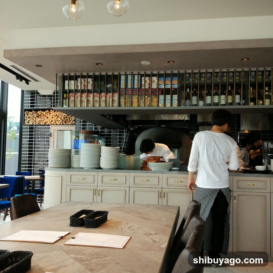 Restaurant Interior with Chef and Staff