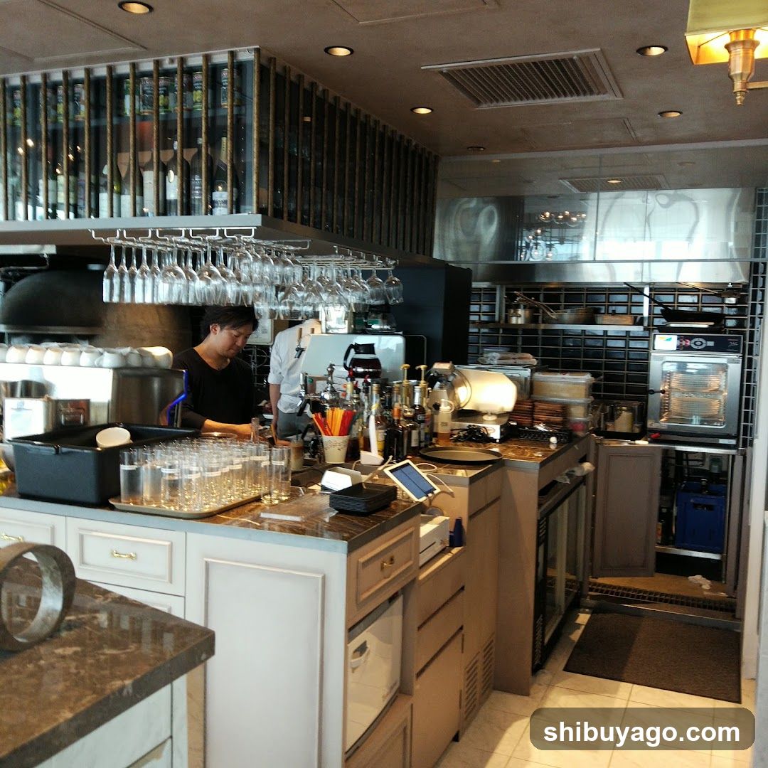 Restaurant Interior with Bar Area