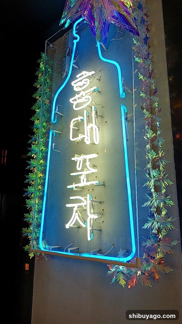 Neon Bottle Signage
