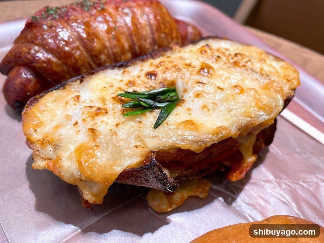 Cheese Toast and Croissant