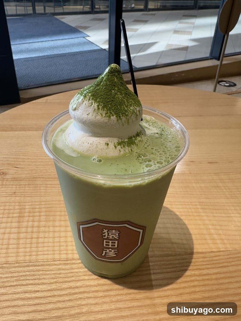 Matcha Latte with Whipped Cream