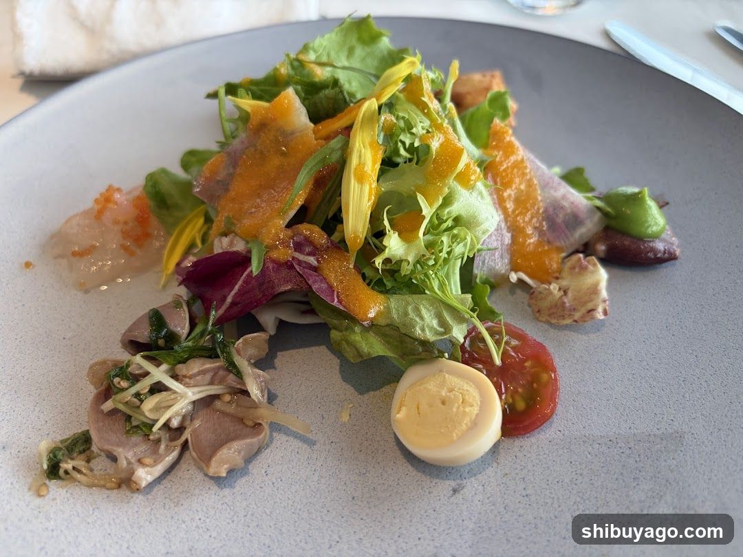 Salad with Edamame and Greens