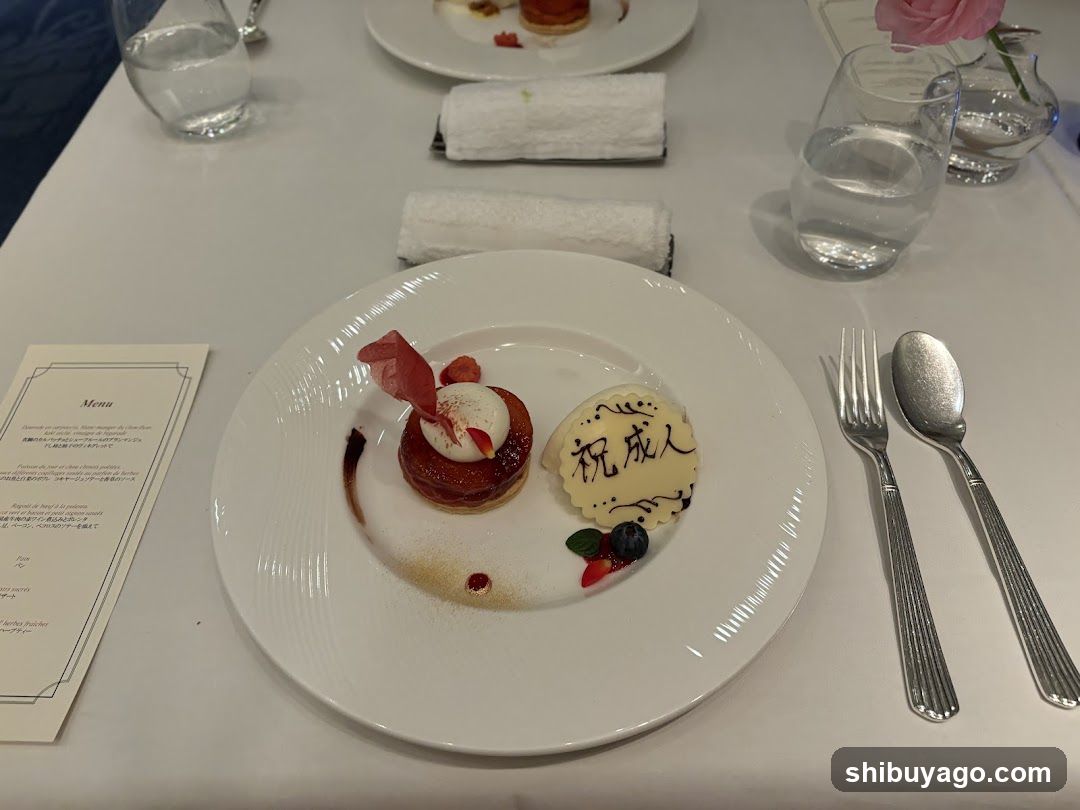 Dessert Plate with 'Happy Birthday' Message