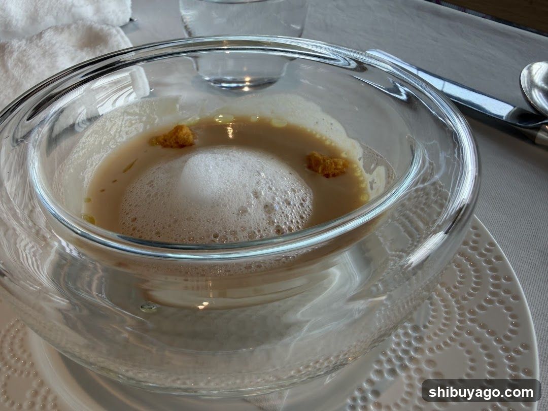 Foam Dessert in Glass Bowl