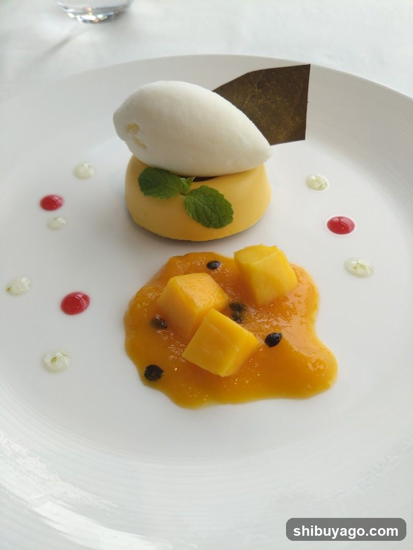 Mango Dessert Plating