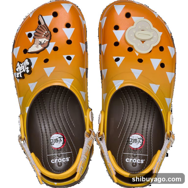 Crocs Orange Clog with Accessories