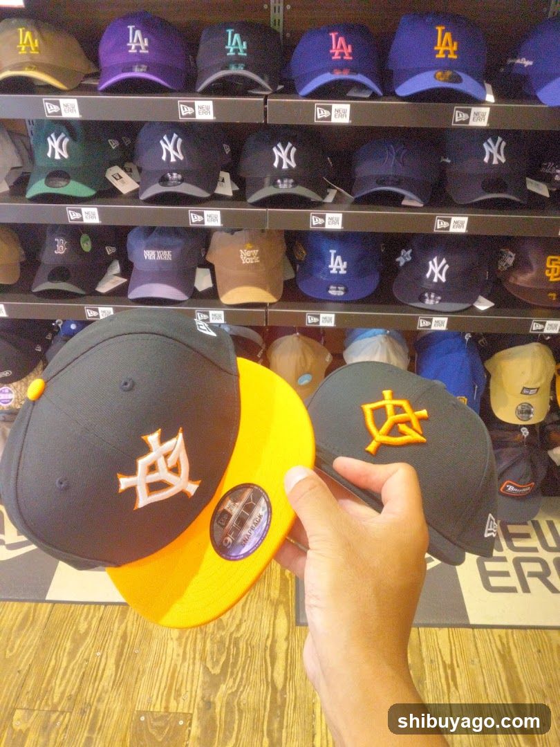 Hat Display in Store
