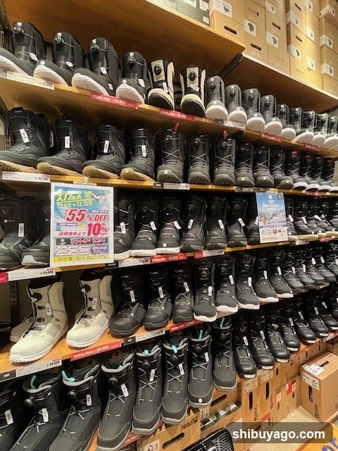Snowboard Boots Display