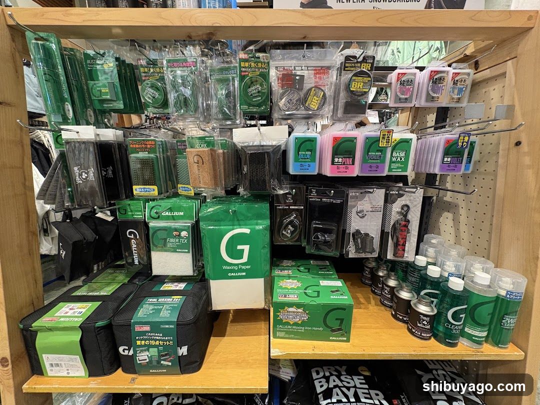 Gallium Wax and Base Layer Products Display