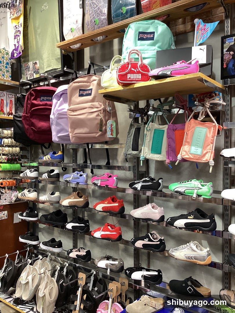 Shoe and Backpack Display