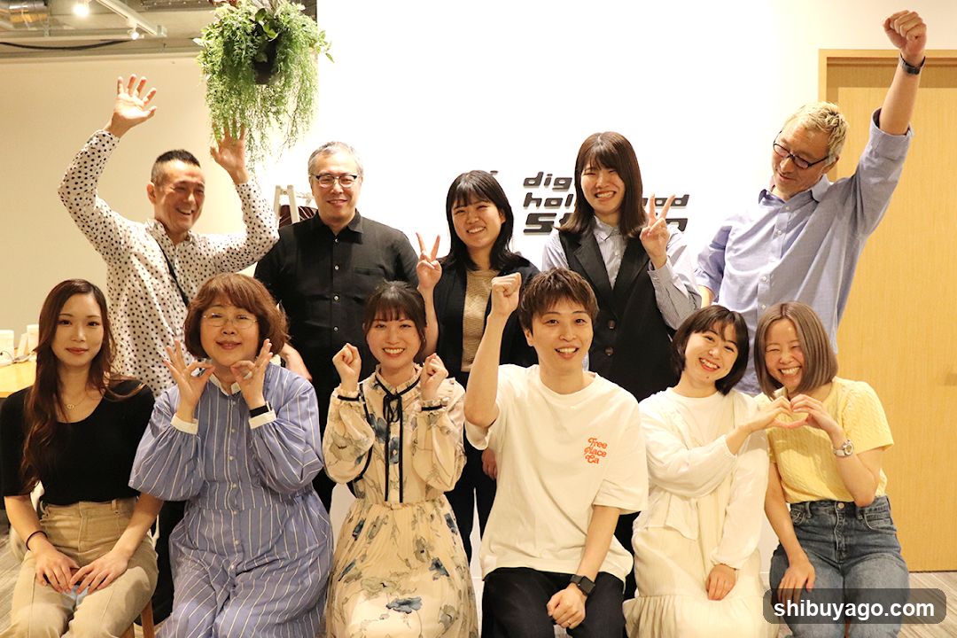 Group photo indoors