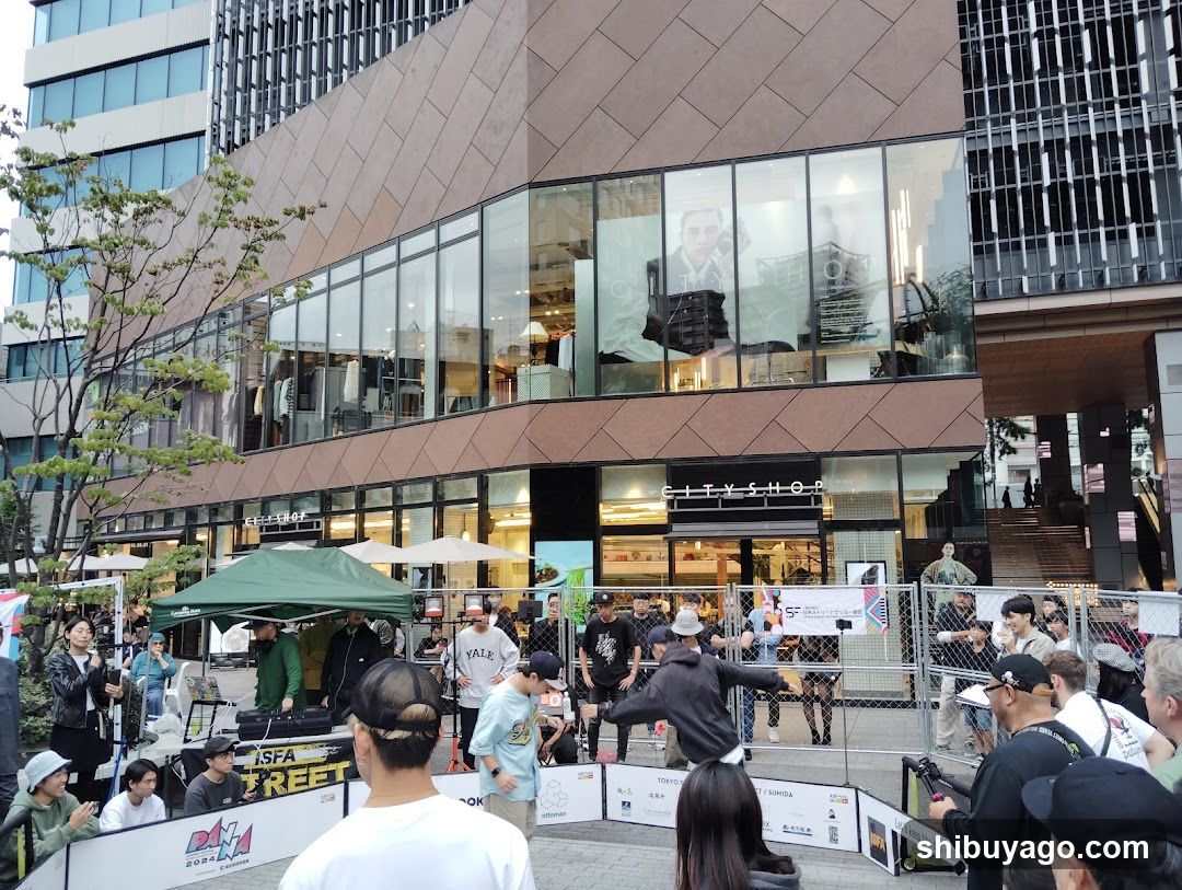 Street Event Outside City Shop