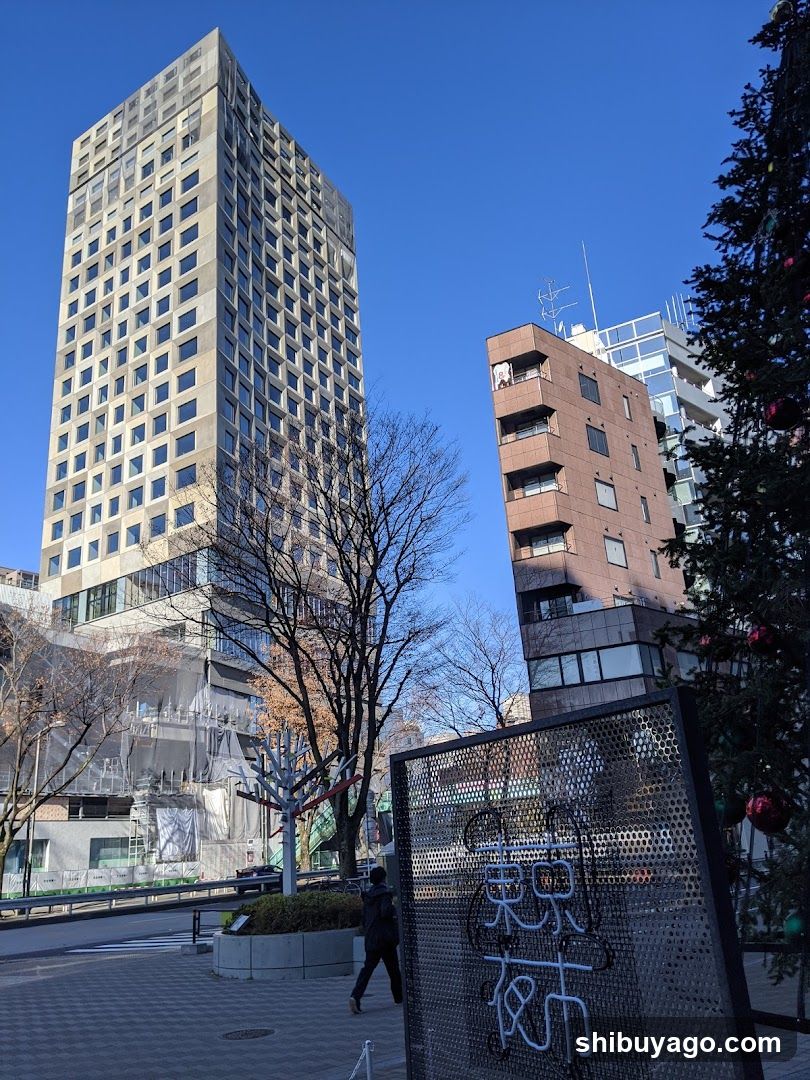 Urban Street Scene with Buildings and Decorations