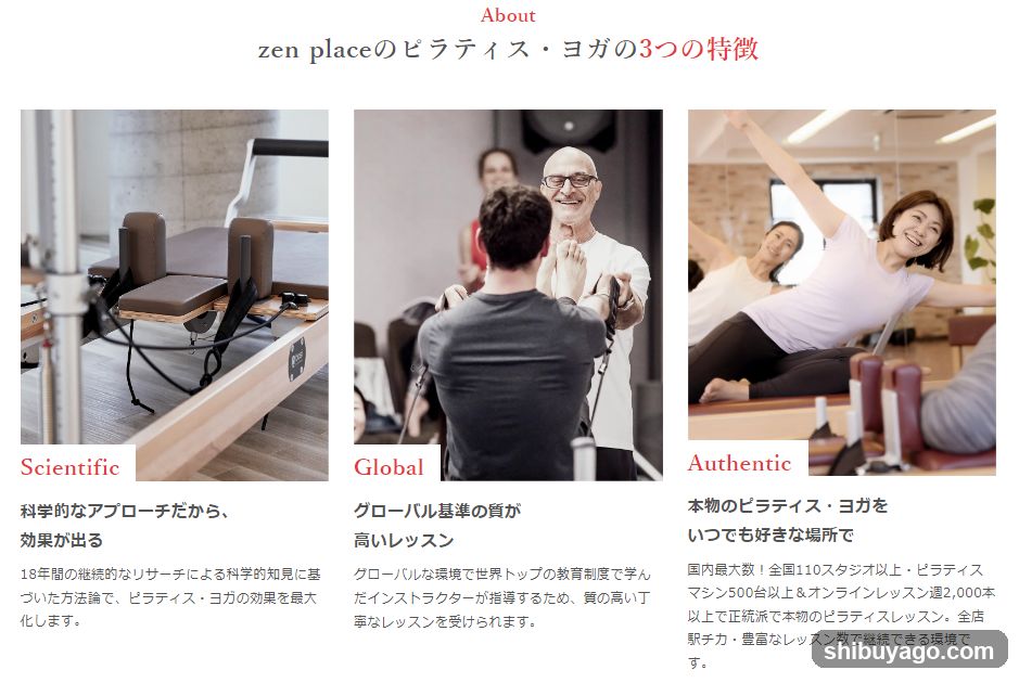 About zen place's Pilates & Yoga Features