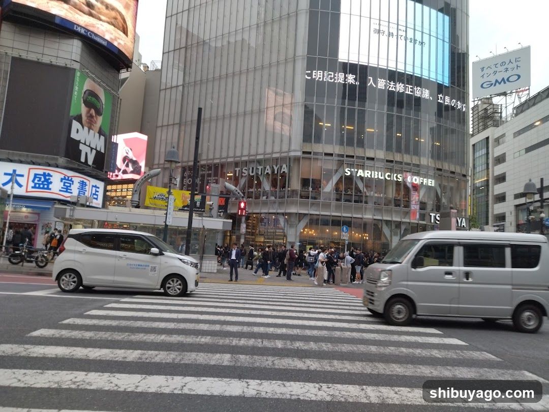 Shibuya Crossing Street Scene