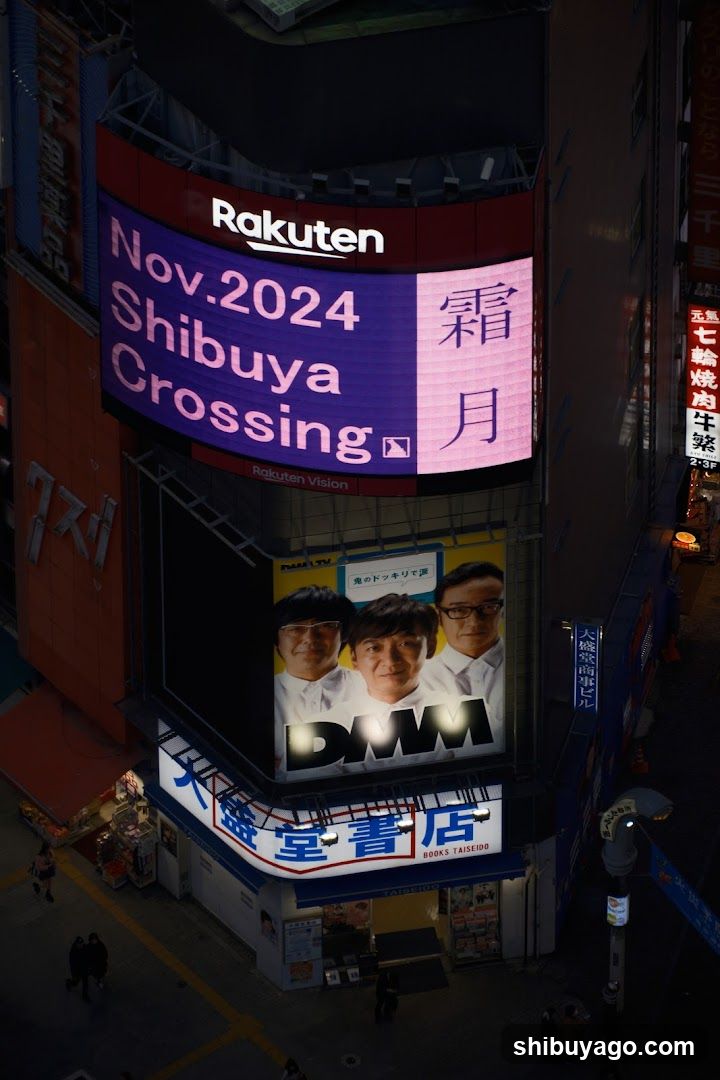 Shibuya Crossing Night View
