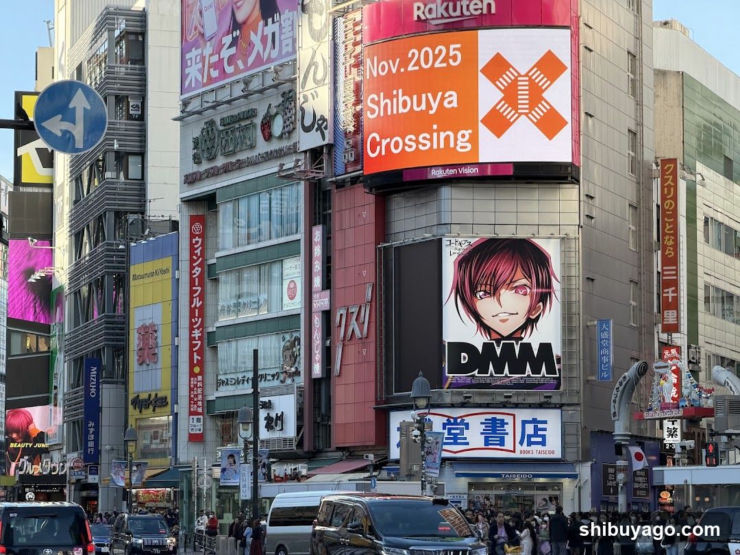 Shibuya Crossing Street Scene