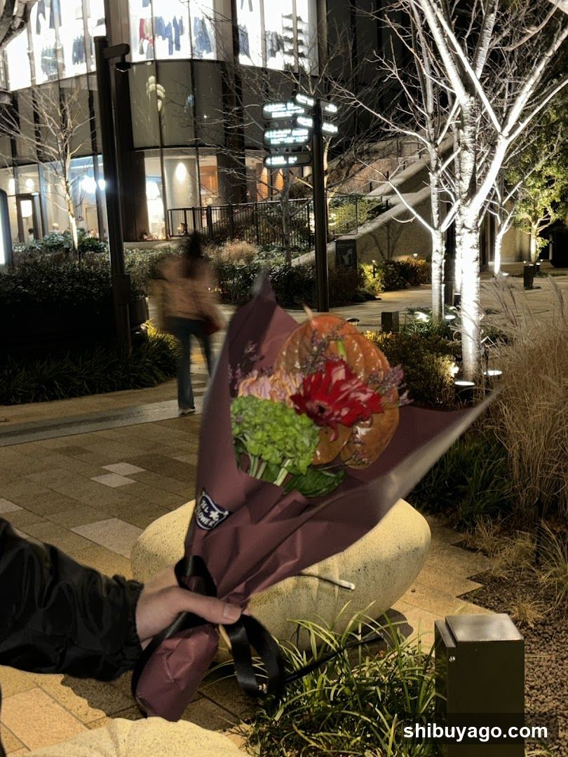Flower Bouquet at Night