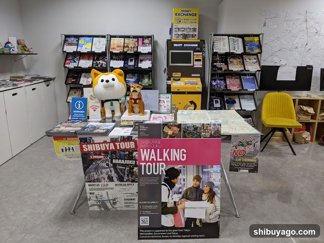 Shibuya Walking Tour Display