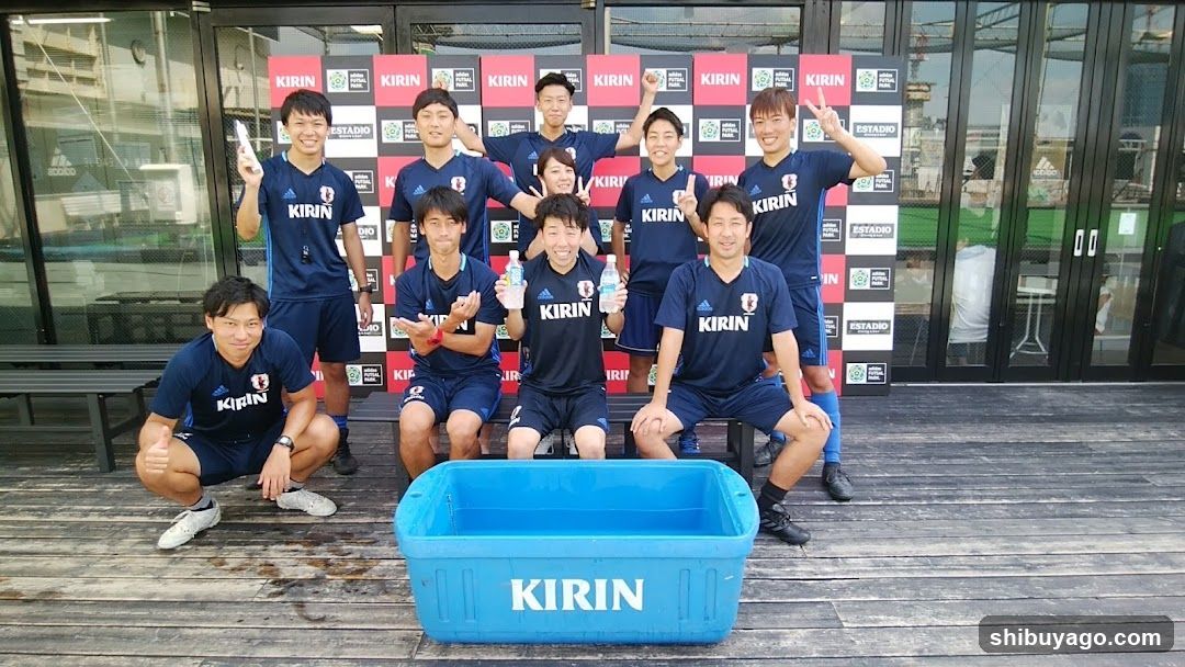 Group Photo with Kirin Branding