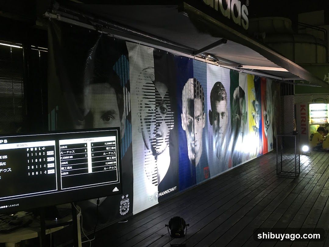 Adidas Store Exterior at Night