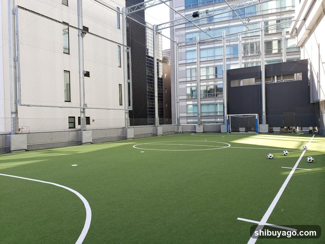 Urban Rooftop Football Field