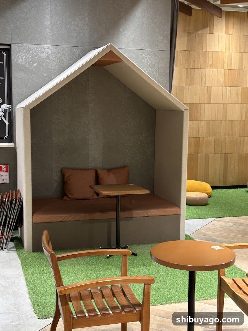 Cozy House-Shaped Seating Area
