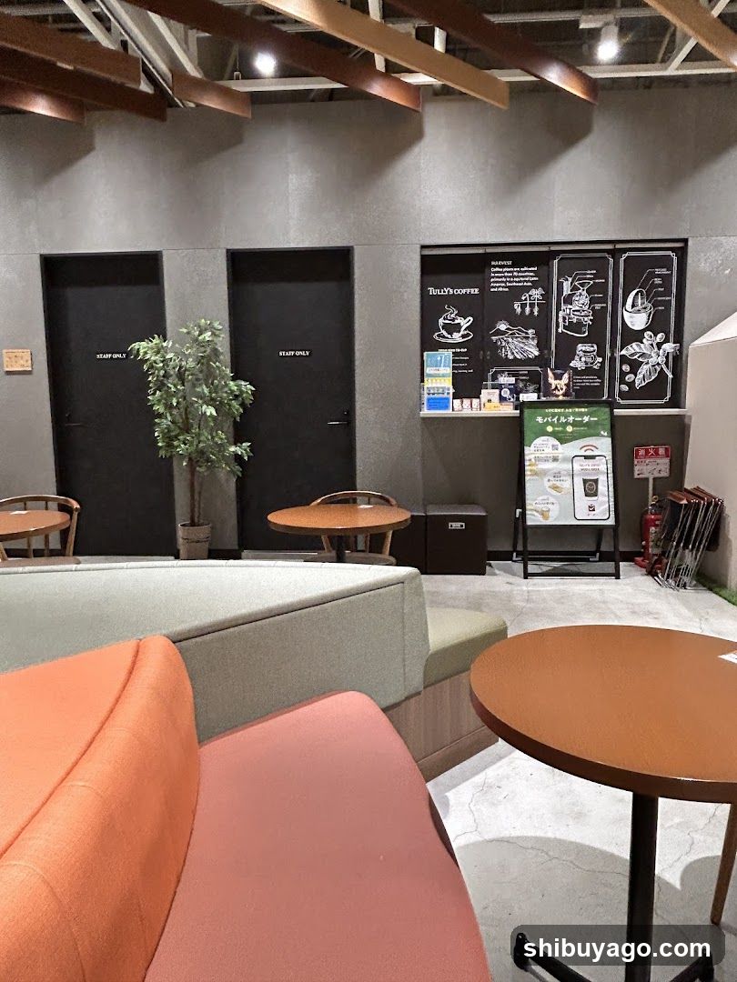 Interior of a cafe or coffee shop