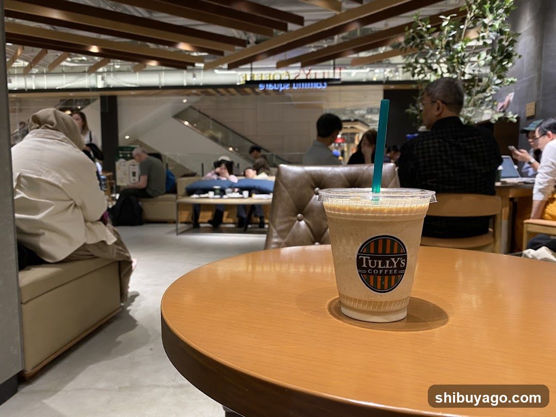 Tully's Coffee Interior Scene