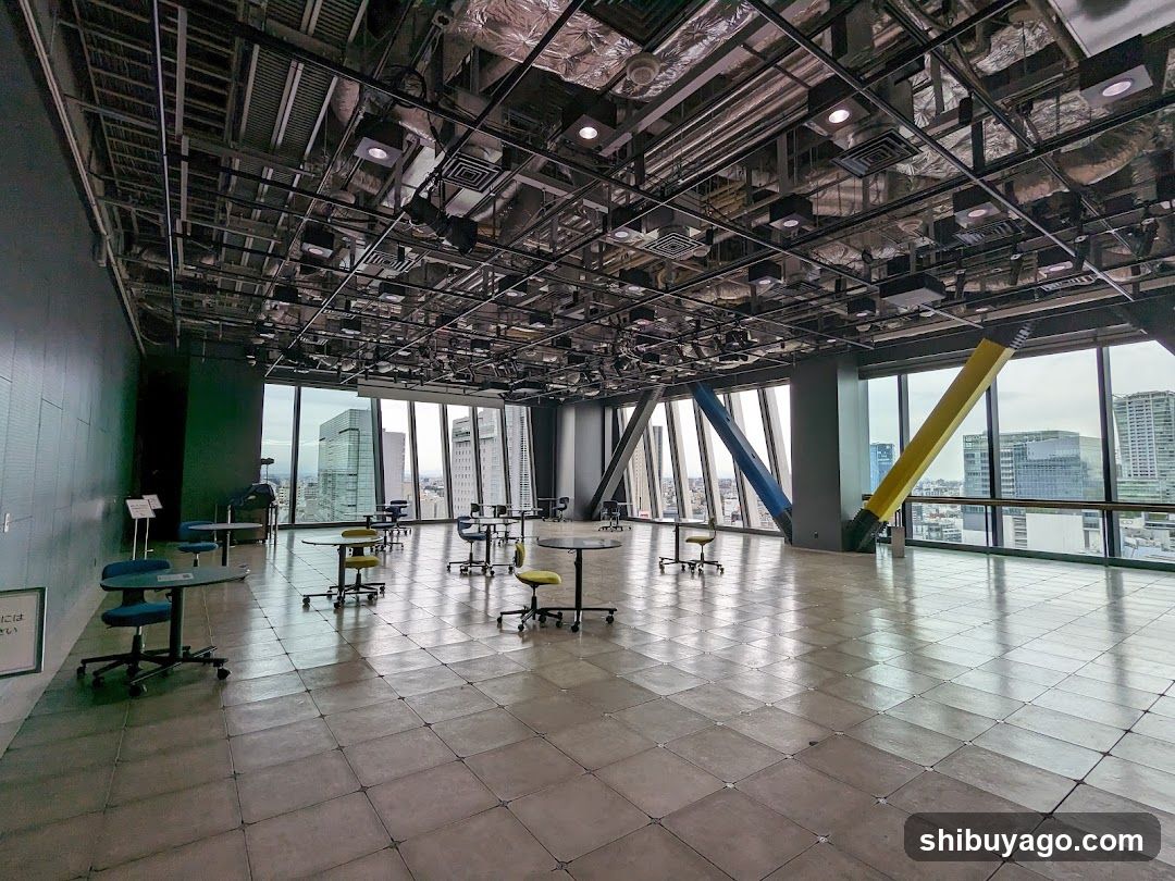 Empty Office Space with City View