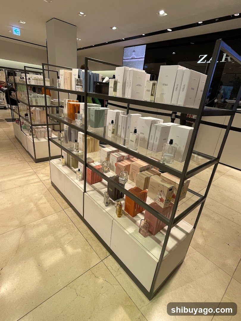Perfume Display in Store