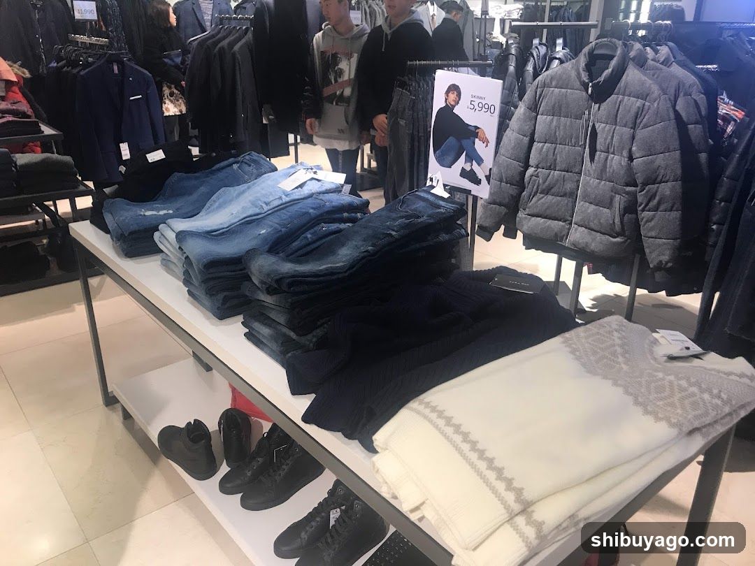 Clothing Store Interior Display