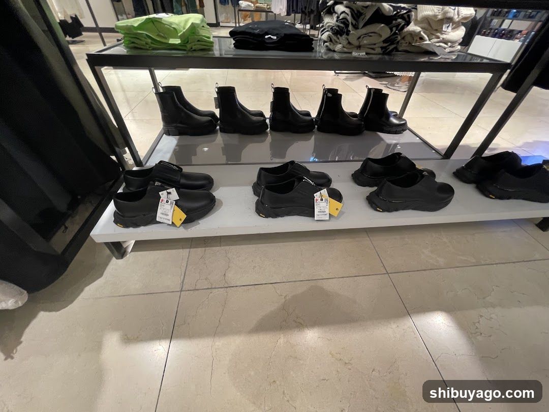 Shoe Display in Store