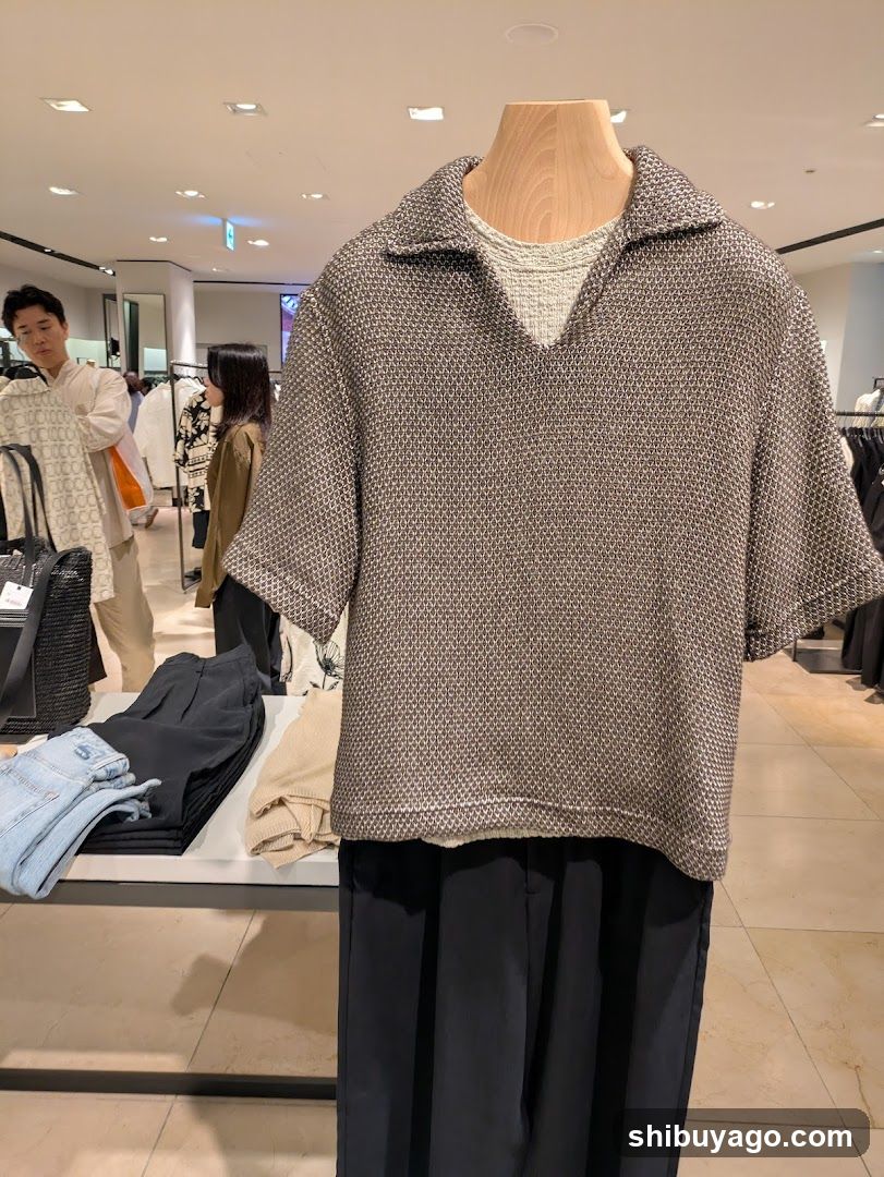 Men's Clothing Display in Retail Store