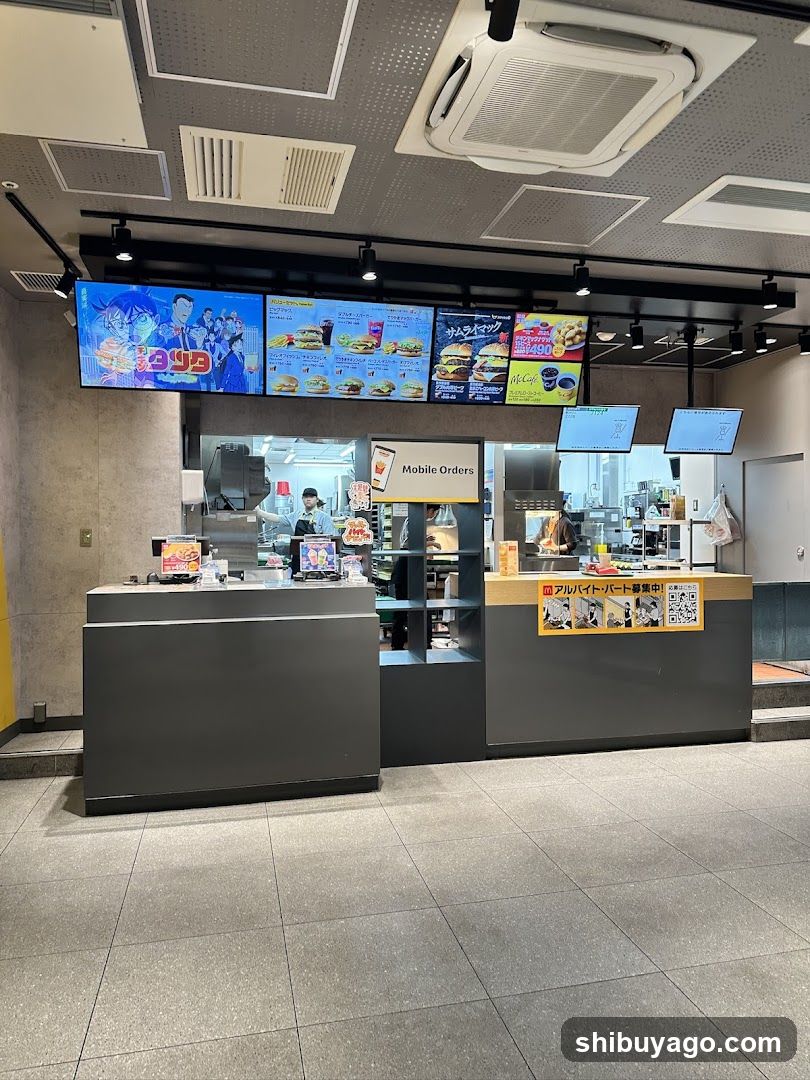 Fast Food Counter Interior