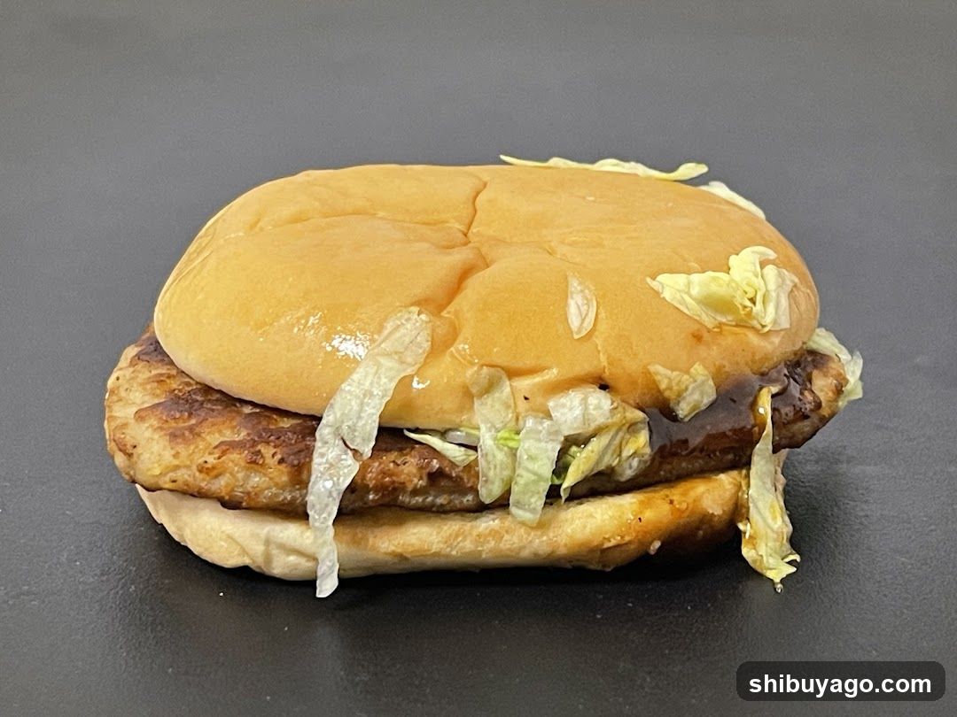 Chicken Burger with Lettuce and Sauce