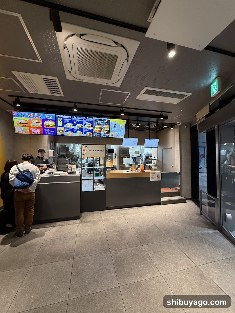 Fast Food Counter Interior