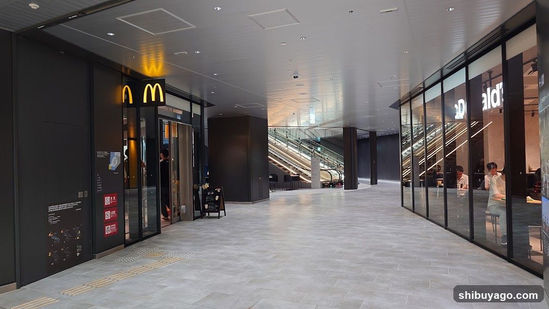 Shopping Mall Interior with McDonald's Entrance