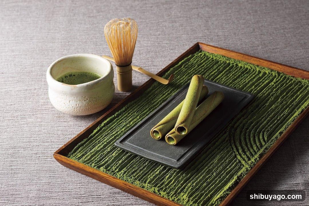Matcha Tea and Wafers