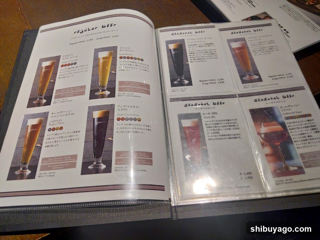 Beer Menu