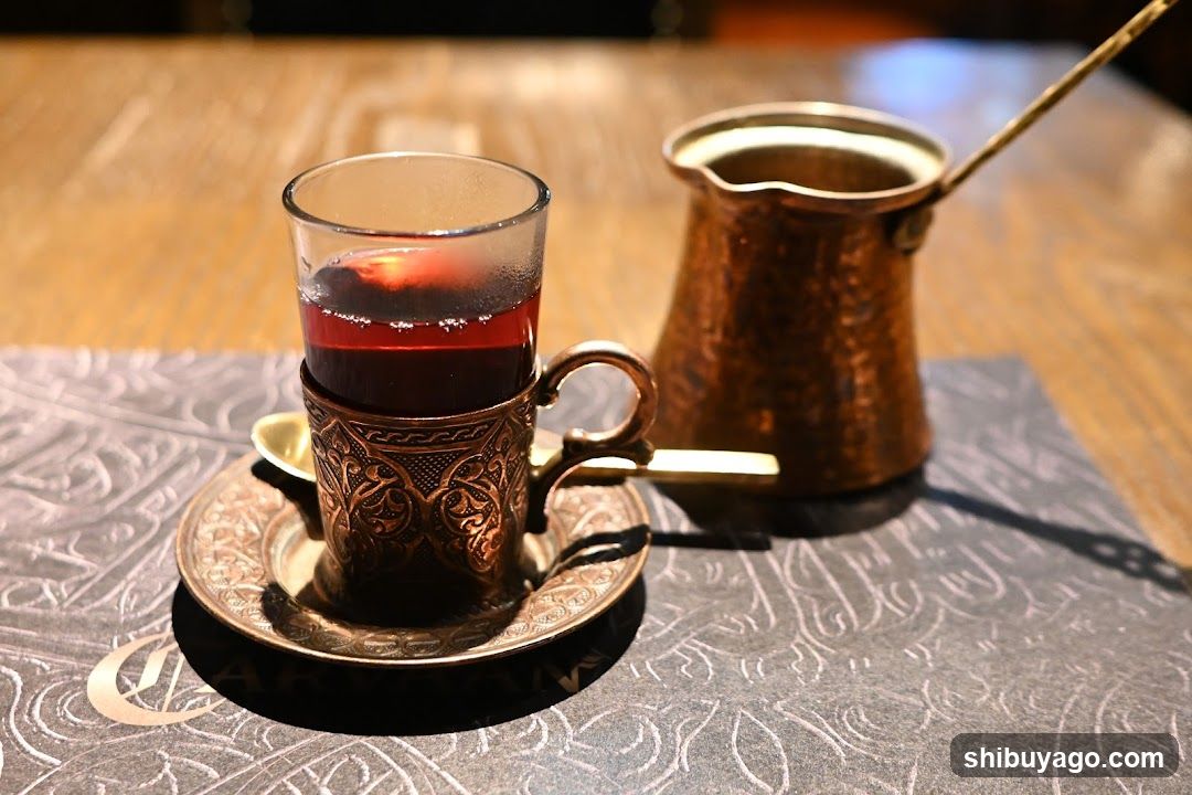 Cup of Tea with Copper Pot