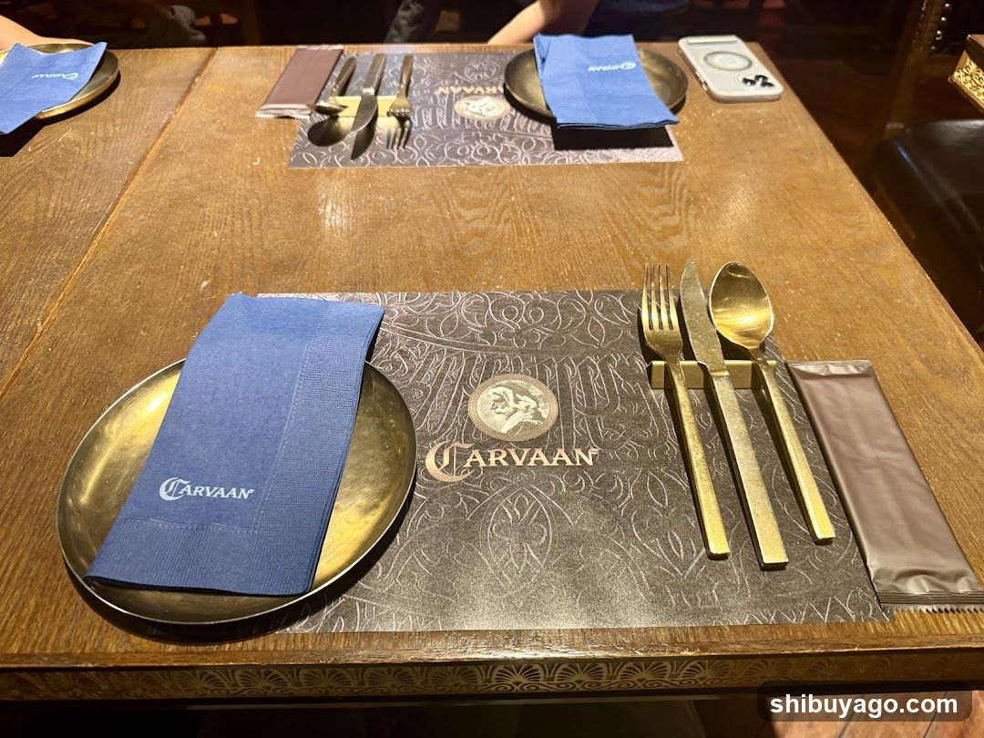 Carvaan Restaurant Table Setting