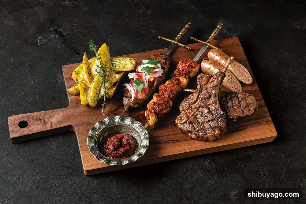 Grilled Meat Platter with Sides