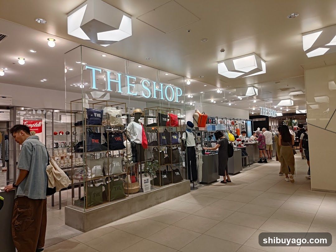 Interior of a retail store with merchandise display