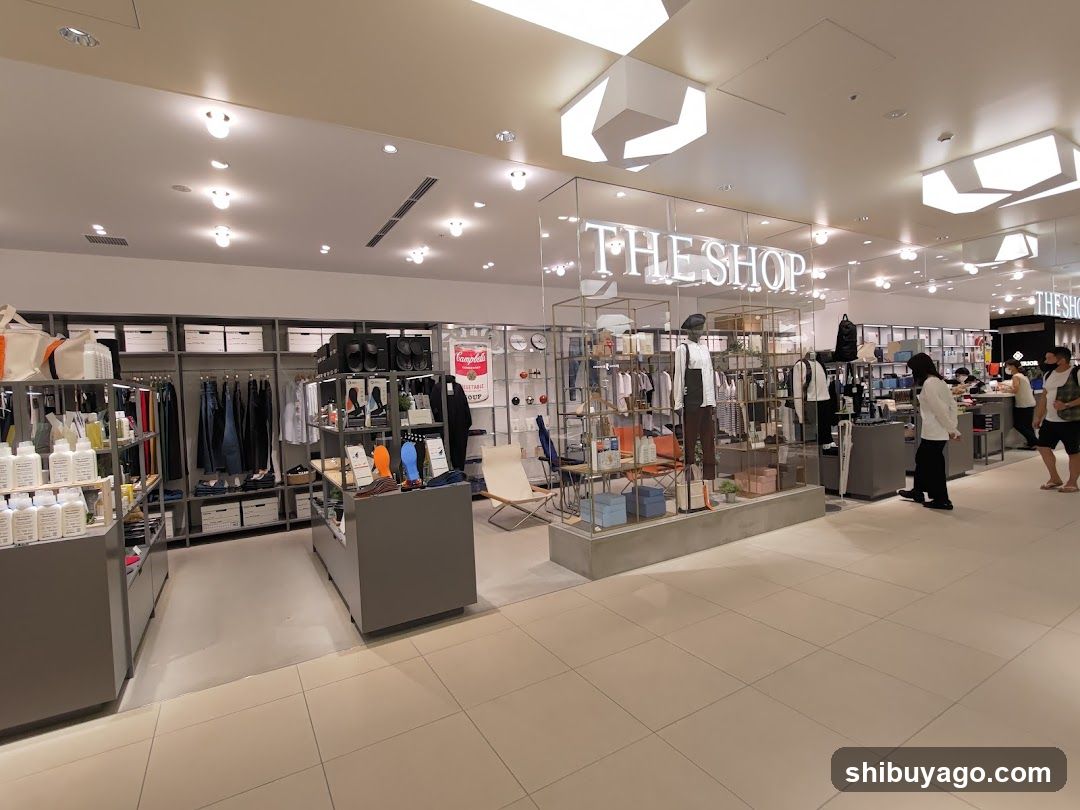 Interior of a retail store